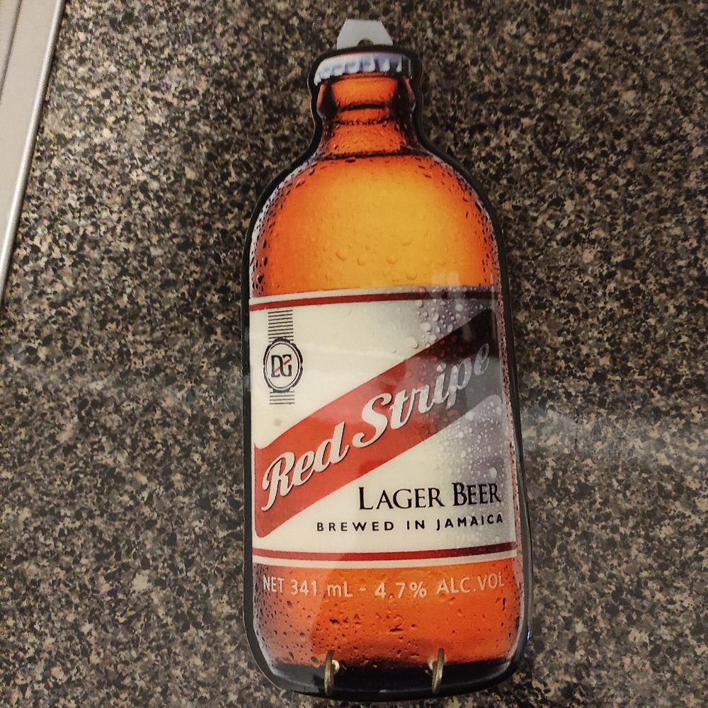 NWOT Authentic Jamaican Red Stripe Beer souvenir.